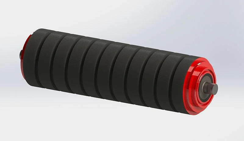 Heavy-duty impact conveyor roller