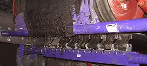 Conveyor precleaner and secondary cleaner installation